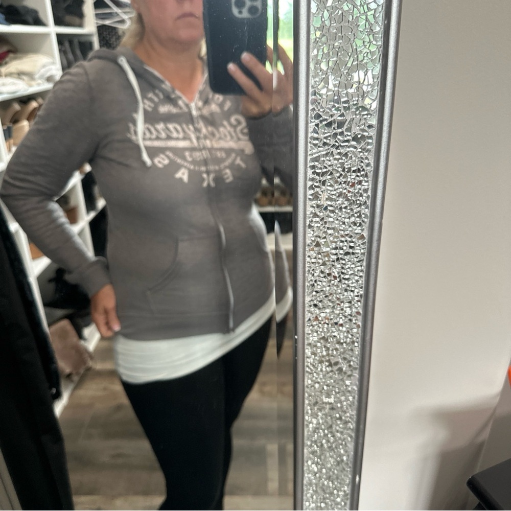 Fort worth stock yards burnout grey Hoodie xl